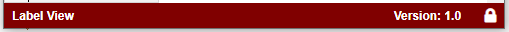 Checked-in version-controlled label template